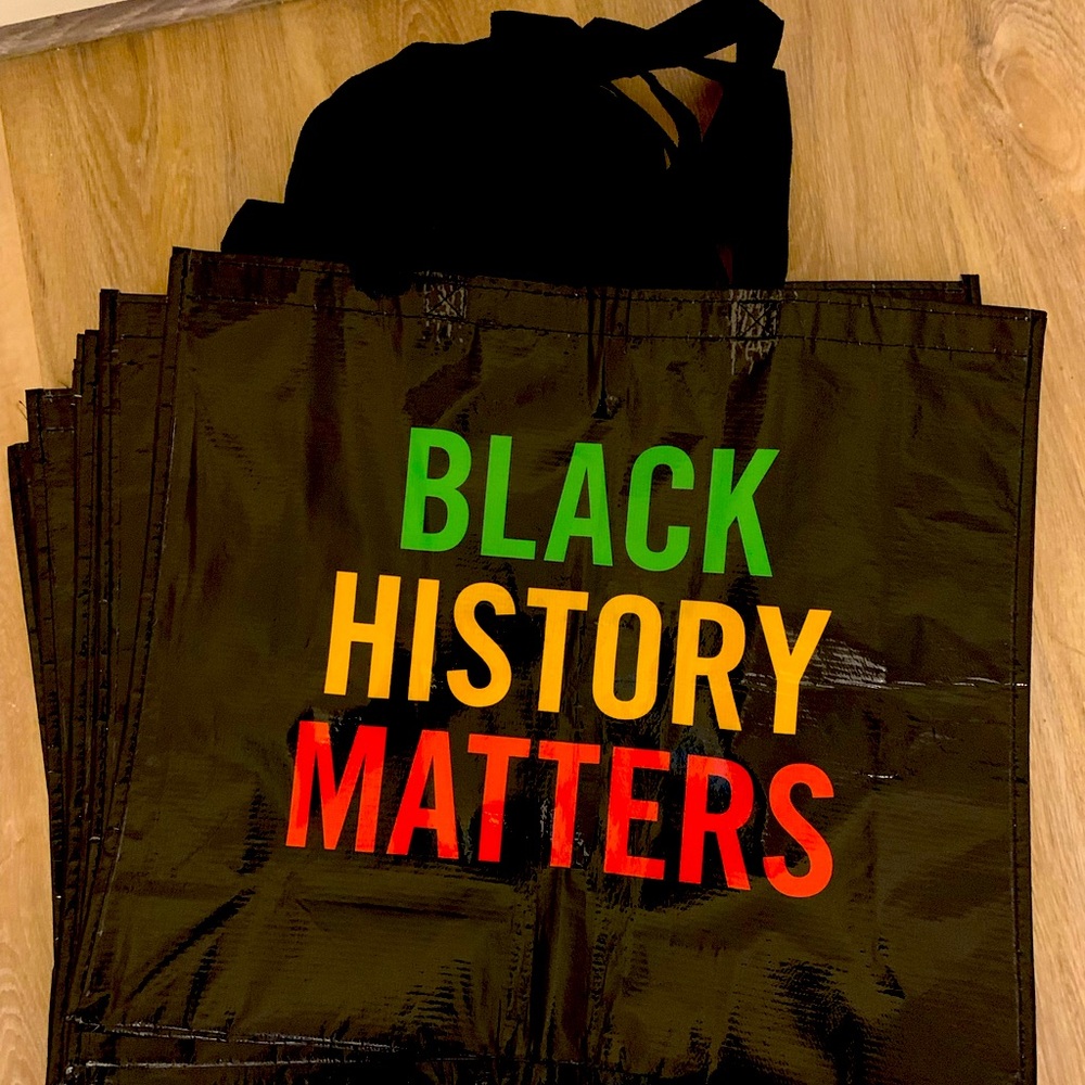 Black History Month reusable bags. New.